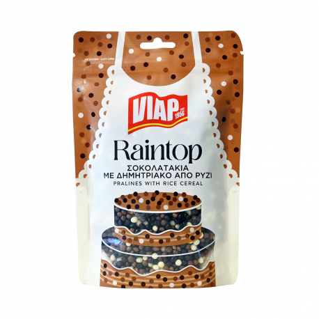 Viap σοκολατάκια raintop με δημητριακό από ρύζι (100g)