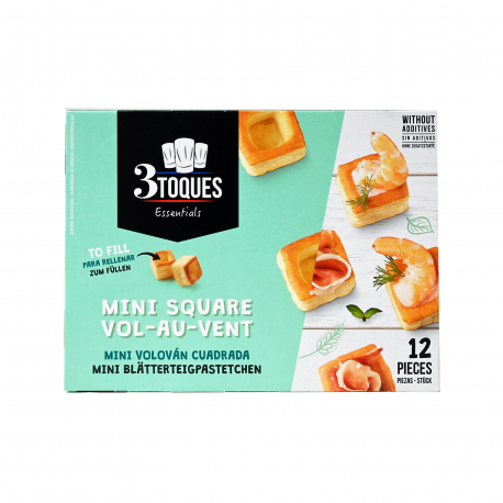 3 toques μπισκότα σφολιατίνες mini square 12 τεμάχια (60g)