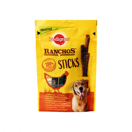 Pedigree τροφή σκύλου συμπληρωματική ranchos sticks κοτόπουλο (60g)