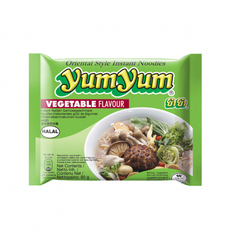 Yum yum νουντλς σούπα στιγμής με γεύση λαχανικών (60g)