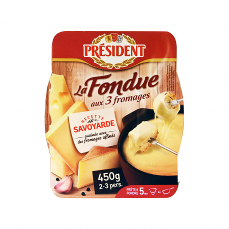 President τυρί τηγμένο επάλειψης la fondue (450g)