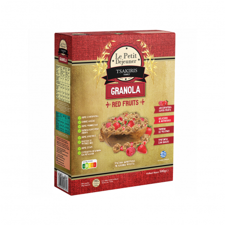 Tsakiris family δημητριακά granola red fruits (500g)