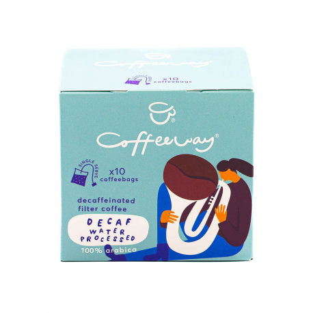 Coffeeway καφές φίλτρου decaf water processed (10φακ.)