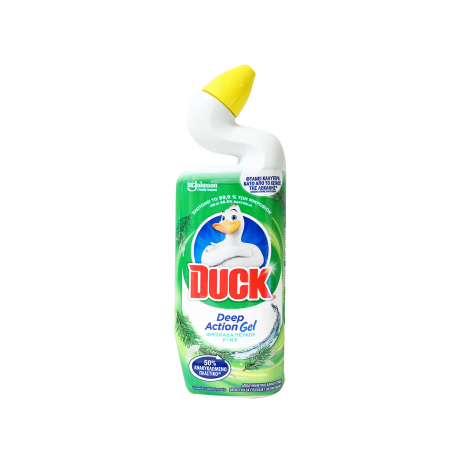 Duck υγρό καθαριστικό τουαλέτας deep action gel πεύκο (750ml)