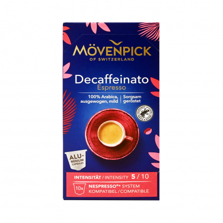 Movenpick καφές espresso σε κάψουλες decaffeinato (10τεμ.)
