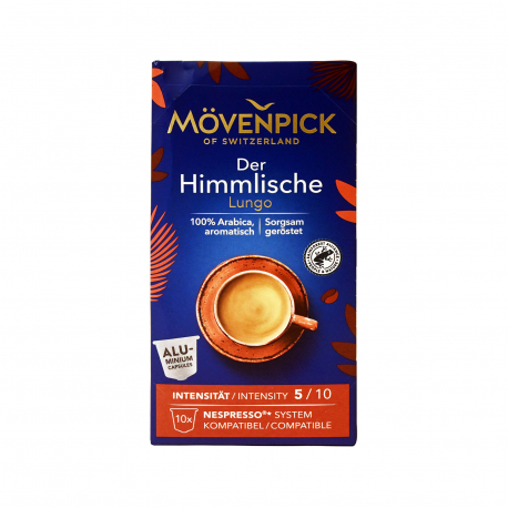 Movenpick καφές espresso σε κάψουλες der himmlische lungo (10τεμ.)