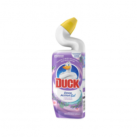 Duck υγρό καθαριστικό τουαλέτας deep action gel λεβάντα (750ml)