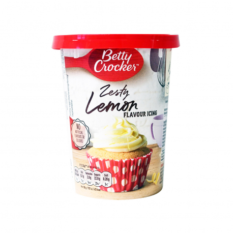 Betty Crocker γλάσο zesty lemon - vegetarian (400g)