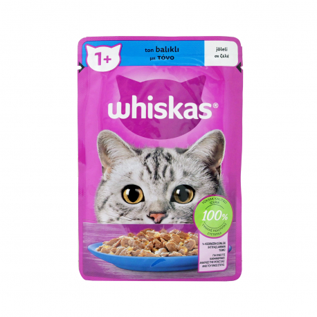 Whiskas τροφή γάτας με τόνο σε ζελέ (85g)
