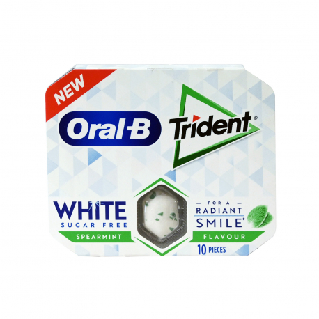 Trident τσίχλες oral B white spearmint (17g)