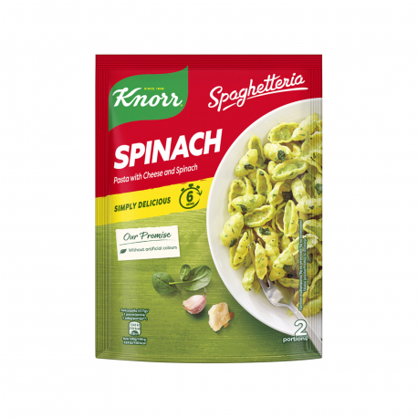 Knorr ζυμαρικά spaghetteria spinach (160g)