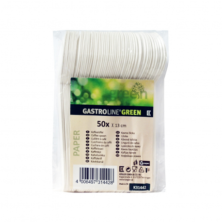 Gastroline κουταλάκια χάρτινα green (50τεμ.)