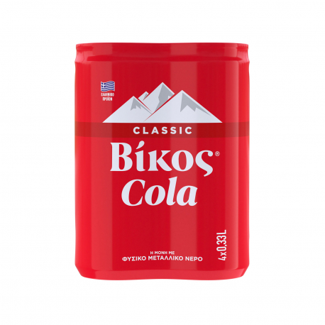 Βίκος αναψυκτικό cola (4x330ml)