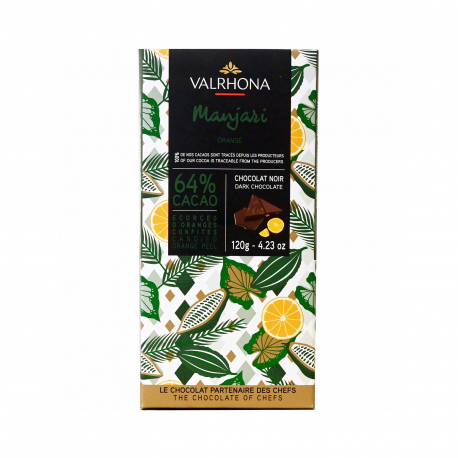 Valrhona σοκολατάκια υγείας manjari orange (120g)