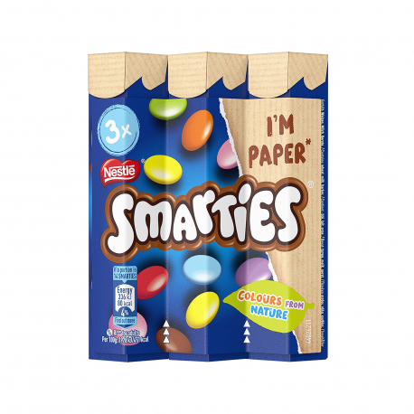 Smarties κουφετάκια pack (3x34g)