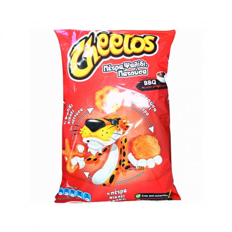 Cheetos σνακ καλαμποκιού πέτρα - ψαλίδι - πατούσα bbq (104g)