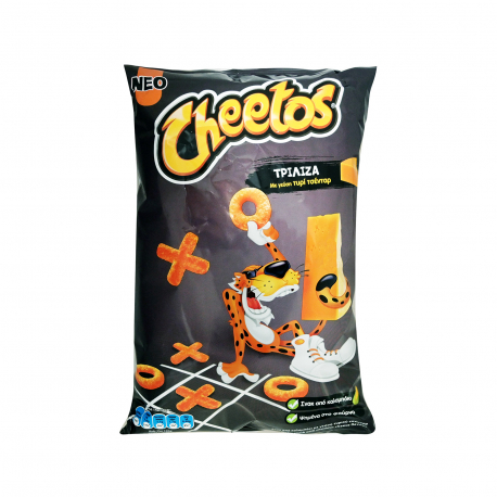 Cheetos σνακ καλαμποκιού τρίλιζα τυρί τσένταρ (136g)