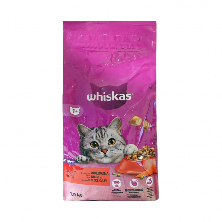 Whiskas τροφή γάτας adult με μοσχάρι (1.9kg)
