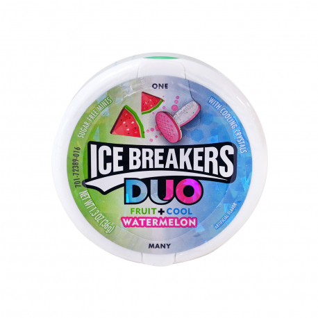 Ice breakers καραμέλες duo fruit + cool watermelon