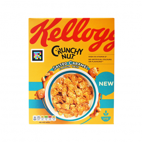 Kellogg's δημητριακά crunchy nut salty caramel (375g)