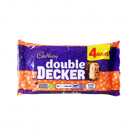 Cadbury σοκολάτα γάλακτος double decker (4x37.3g)