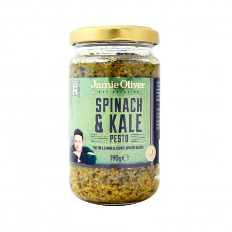 Jamie Oliver σάλτσα έτοιμη pesto, spinach & kale (190g)