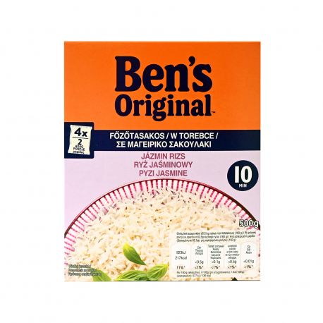 Ben's original ρύζι jasmine σε μαγειρικό σακουλάκι έτοιμο σε 10 λεπτά (500g)