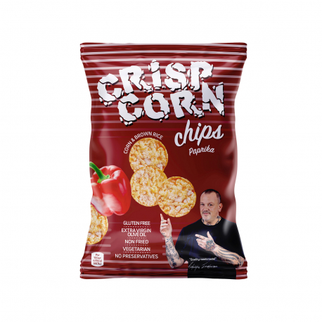 Crisp corn τσιπς καλαμποκιού paprika - χωρίς γλουτένη, vegetarian (60g)