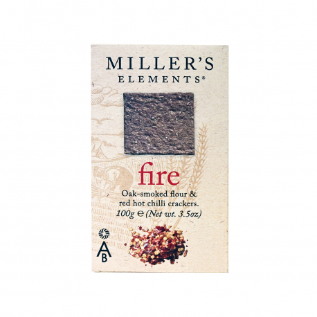Miller's elements earth κράκερ fire red hot chilli (100g)