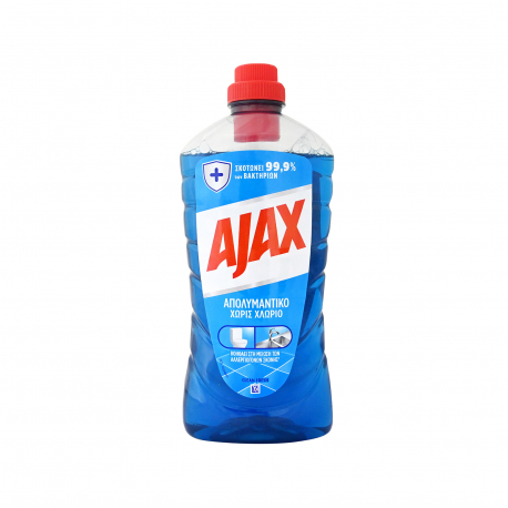 Ajax υγρό καθαριστικό πατώματος + απολυμαντικό επιφανειών χωρίς χλώριο clean fresh (1lt)