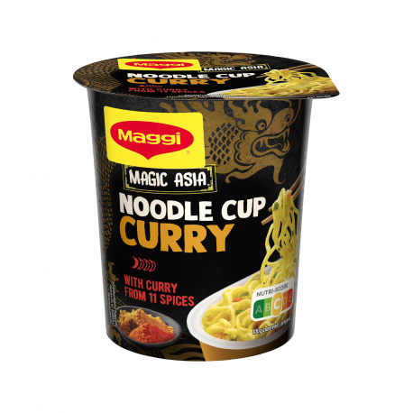 Maggi νουντλς στιγμής magic asia curry (63g)