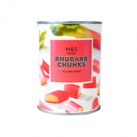 M&S food ραβέντι σε σιρόπι rhubarb chunks (245g)