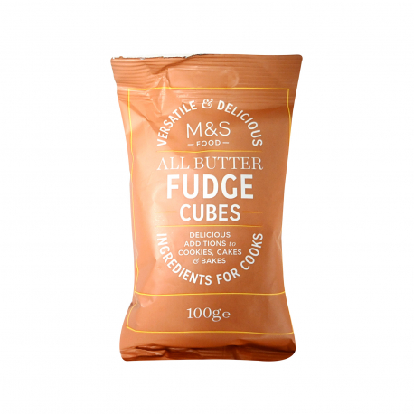M&S food βούτυρο fudge cubes (100g)