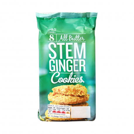 M&S food μπισκότα βουτύρου stem ginger (200g)
