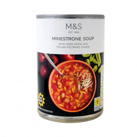 M&S food σούπα έτοιμη minestrone (400g)