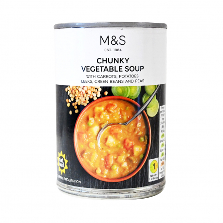 M&S food σούπα έτοιμη chunky vegetable (400g)