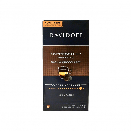 Davidoff καφές espresso σε κάψουλες ristretto dark & chocolatey 10 κάψουλες (10τεμ.)