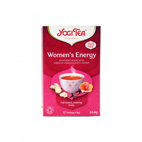 YOGI TEA ΑΦΕΨΗΜΑ WOMEN'S ENERGY - Βιολογικό,Χωρίς καφεΐνη (17φακ.)
