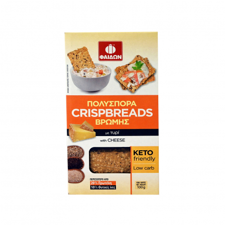 Φαίδων κράκερ βρώμης πολύσπορα crispbeards με τυρί (100g)