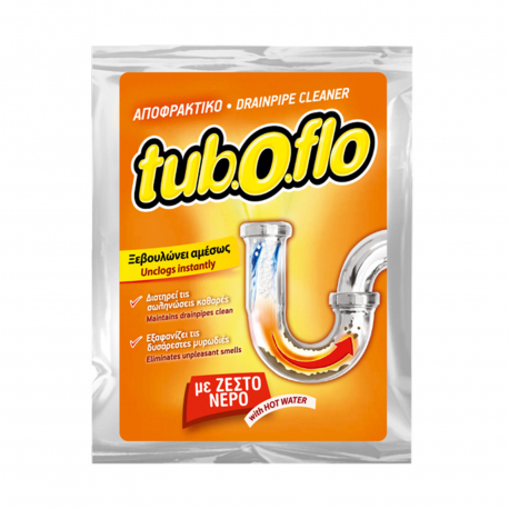 Tuboflo αποφρακτικό σκόνη για σωλήνες με ζεστό νερό (60g)