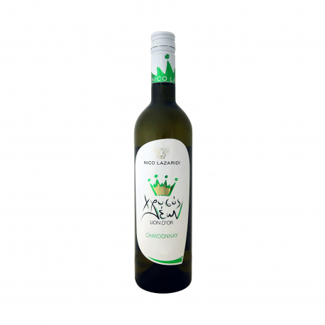 Nico Lazaridi κρασί λευκό ξηρό χρυσός λέων chardonnay (750ml)