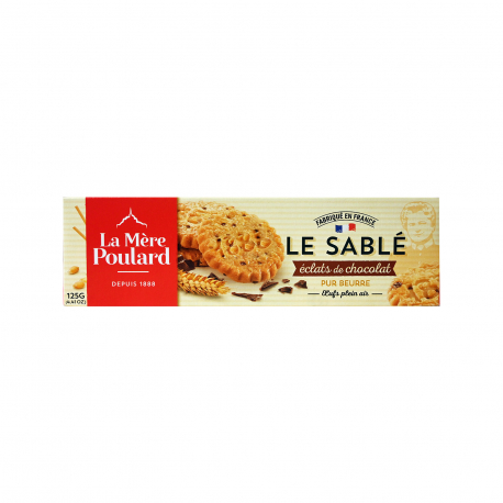 La mere poulard μπισκότα βουτύρου le sable chocolate chip (125g)