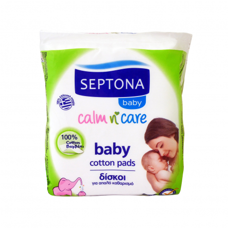 Septona βαμβάκι δίσκοι καθαρισμού παιδικοί baby pads (50τεμ.)