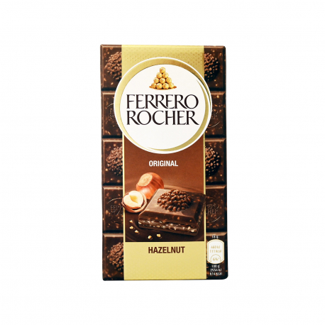Ferrero rocher σοκολάτα γάλακτος hazelnut (90g)