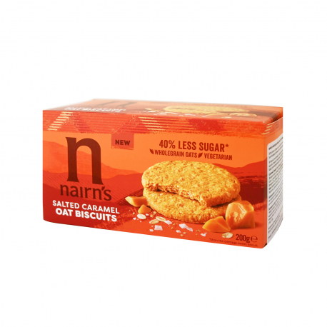 Nairn's μπισκότα βρώμης salted caramel (200g)