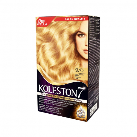 Wella βαφή μαλλιών koleston 7 No. 9/0 πολύ ανοιχτό ξανθό (50ml)