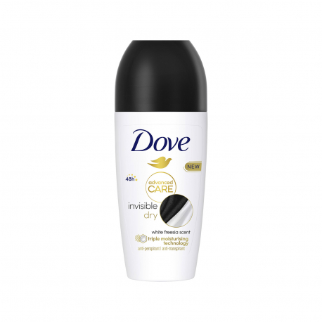 Dove αποσμητικό roll on invisible dry (50ml)
