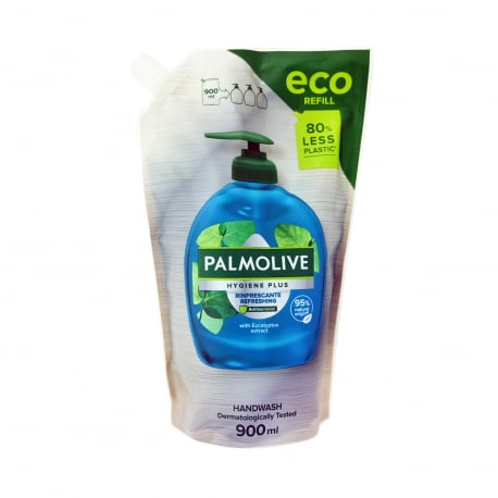 Palmolive υγρό κρεμοσάπουνο ανταλλακτικό hygiene plus eucalyptus extract (900ml)
