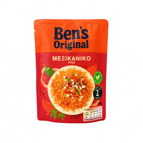 Ben's original ρύζι μεξικάνικο για μικροκύματα έτοιμο σε 2 λεπτά (220g)