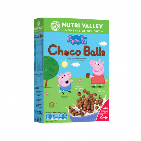 Nutri valley δημητριακά Peppa pig choco balls (375g)